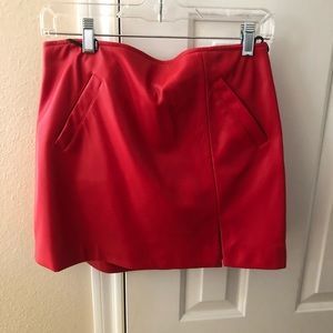 Blank NYC red leather mini size 27